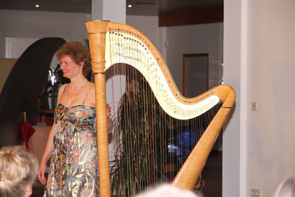 Eupen, Belgium - radio station harp concert by Dominique Piana